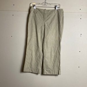 New York & Company Cropped Trouser Pant Capri plaid women’s size 6